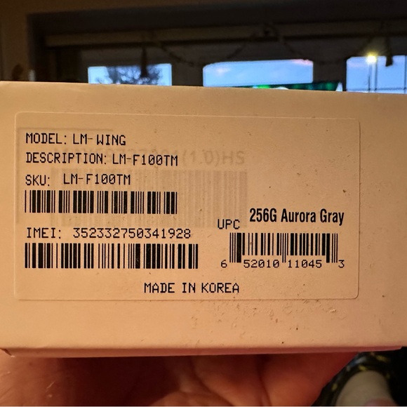 Lg WING Smartphone w/Box - Picture 3 of 9